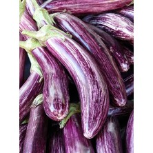 Doğal Çizgili Patlıcan 100 Adet Tohum