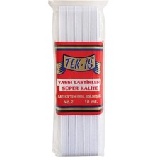 Aydogan's Tekis Lastik No:2 Yassı Lastik Şalvar Lastiği 10 Metre