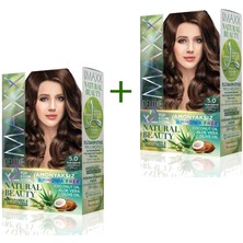 Aydogan's 2 Paket Natural Beauty Amonyaksız Saç Boyası 5.0 Açık Kahve
