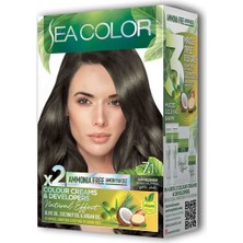 Aydogan's 2 Tüp Krem Saç Boyası Seti Küllü Kumral No:7.1