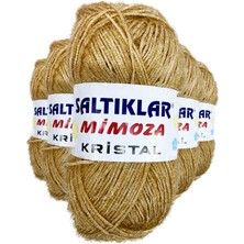 Aydogan's 5 Adet Mimoza Kristal Işıltılı Şal Patik Yelek Ipi 100