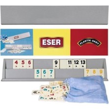 Eser Plastik Okey Takımı (Büyük) Yüksek Kalite Materyal İle Dayanıklı Oyun Seti