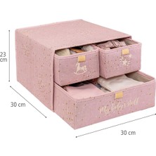 3 Bölmeli Katlanabilir Çekmece - Bebek Odası Organizeri