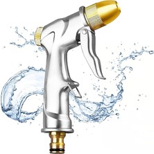 Pirinç Başlıklı, %100 Ağır Hizmet Tipi Metal Su Tabancası, Bahçe Hortumu Püskürtme Tabancası, Sulama Tesisleri, Duş Evcil Hayvanı, Araba Yıkama Için Yüksek Basınçlı Püskürtme Nozulu