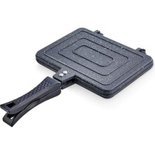 Cookware Döküm El Tost Makinası Ocak Üstü Kilitli ZK-904