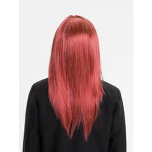 Vera Vtc Kızıl Renk Düz Kesim Uzun Parti Peruğu Takma Saç 965874
