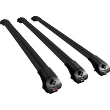 Ford Tourneo Courier 2014-2017 Arası ile Uyumlu Ace-1 Ara Atkı Tavan Barı Siyah 3 Adet Bar