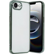 Vera Vtc  iPhone 16E Kılıf  Lensli Silikon - Yeşil 965874