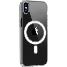 Vera Vtc  iPhone x Kılıf Magneticsafe Şeffaf Silikon - Şeffaf 965874