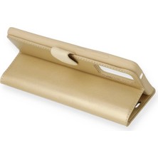 Vera Vtc  Samsung Galaxy S20 Ultra Trend S Plus Kapaklı Kılıf - Gold 965874