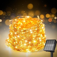 Dış Mekan Için Solar String Işıklar, 200 LED 72 Ft Güneş Işığı Dış Mekan Su Geçirmez 8 Modlu, Güneş Işığı Dış Mekan Veranda Ağacı Noel Partisi Düğün Dekoru Için (Sıcak Beyaz)
