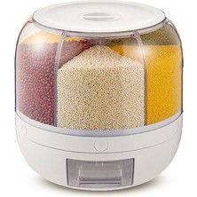 Bakliyat Organizeri, Bakliyat Saklama Kabı, 6 kg Kapasiteli Styles Gıda ve Bakliyat Saklama Kabı 6 Gözlü (6kg)