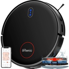 D6S Robot Vacuum Cleaner, Vibration Mopping, 3000PA Strong Suction, Super Slim, App Control, Ideal For Pet Hair, Hard Floors And Carpets