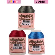 Aydogan's 3 Adet Altınbaşak Oya ve Dantel Ipi 20 gr - Royaleks - No: 328 - 811 - 581