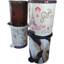 Aydogan's 4 No 22LT Desenli Çöp Kovası ROYALEKS-MRD154