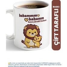 Cup Mup Koca Yürekli Babam Aslan | Babaya Hediye Kupa Bardak