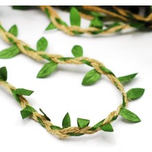 Marifetlerim - Yapraklı Jüt Ipi Kurdele 10 Metre