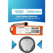 Electroll Trifo Emma Essential Batarya (Standart Kapasite) 2600MAH Pil Robot Süpürge Bataryası