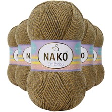 Aydogan's 5 Adet Elite Baby El Örgü Ipi Tüylenmeyen Bebek Yünü Sarı Gri 21354