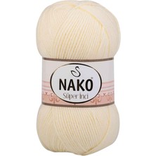 Aydogan's 1 Adet Süper Inci El Örgü Ipi 100 gr Krem 256