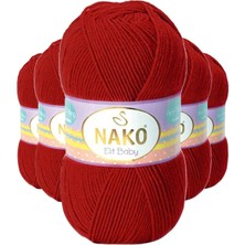 Aydogan's 5 Adet Elite Baby El Örgü Ipi Tüylenmeyen Bebek Yünü Pul Biber 298