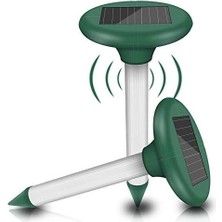 Mole Kovucu Ultrasonik Hayvan Koruma Paketi 2 Güneş Enerjili IP65 Fare Hayvanlarına Karşı Koruma Yılan Ultrasonik