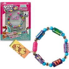 Castle Sticki Rolls Band Tekli Paket, Çıkartmalı Bilezikler, Kawaii Temalı Rulolar, Bileklik Başına 50 Çıkartma, 2 Ekstra Değiştirilebilir Tekerlek, Famosa (TCR01000)