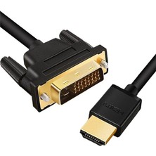 4633 HDMI To DVI 24+1 Çevirici Çift Yönlü Monitör Kablosu 3 Metre