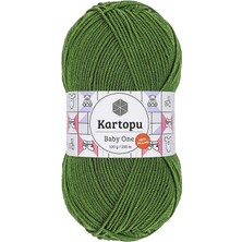 Aydogan's 1 Adet Baby One Tüylenmeyen El Örgü Ipi Yünü Yeşil K1391