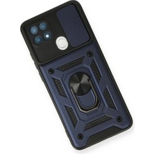 Vera Vtc  Oppo A15 Kılıf Pars Lens Yüzüklü Silikon - Lacivert 965874