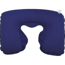 Şişme Seyahat Boyun Yastığı, Ergonomik Travel Neck Pillow, Katlanabilir, Taşınabilir, Uçak, Otobüs, Tren Yolculukları Için Rahat Uyku Yastığı Lacivert
