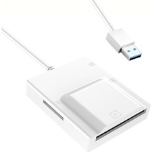 USB 3.0 Kart Okuyucu 50CM Kablo Uzunluğu USB 3.0 Kablolu Çoklu Kart Okuyucu Card Reader Cf Compact Flash, Sd Kart, Micro Sd Tf Card Memory Stick Card Reader (ZR779 - USB Kablo)
