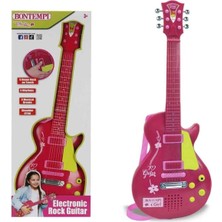 Vera Vtc Elektronik Ayaklı Mikrofonlu Pembe Gitar 965874