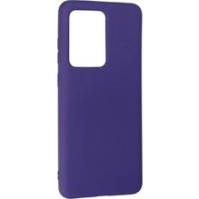 Vera Vtc  Samsung Galaxy S20 Ultra Kılıf Nano Içi Kadife Silikon - Mor 965874