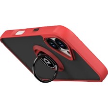 Vera Vtc  Apple iPhone 17 Montreal Yüzüklü Silikon Kapak - Kırmızı 965874