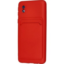 Vera Vtc  Samsung Galaxy A01 Core Kılıf Kelvin Kartvizitli Silikon - Kırmızı 965874