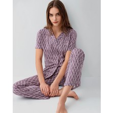 Ang Butik Pierre Cardin 9184-S Kadın Gömlek Pijama Takım