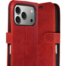 Vera Vtc  Apple iPhone 17 Pro Max Trend S Plus Kapaklı Kılıf - Kırmızı 965874
