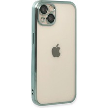 Vera Vtc  iPhone 14 Plus Kılıf  Lensli Silikon - Yeşil 965874