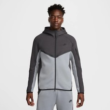 Nike Tech Fleece Fz Windrunner Hoodie Erkek Gri Sweatshirt-Sportxstore