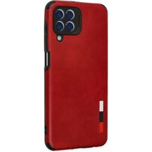 Vera Vtc  Samsung Galaxy M33 Kılıf Loop Deri Silikon - Kırmızı 965874