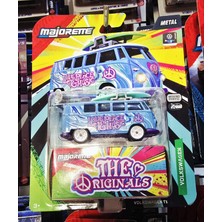 Majorette Deluxe Volkwagen T1 Love Peace Music Model Araba