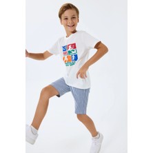 Ang Butik Rolypoly 3755-2 Erkek Çocuk Bermuda Takım