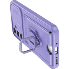 Vera Vtc  Samsung Galaxy A36 Kılıf Zuma Kartvizitli Yüzüklü Silikon - Lila 965874