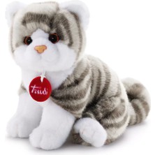 Vera Vtc Brad Peluş Beyaz Gri Kedi 20 cm 965874