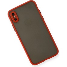 Vera Vtc  iPhone x Kılıf Montreal Silikon Kapak - Kırmızı 965874