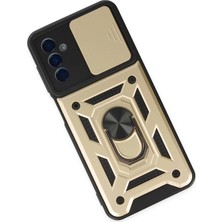 Vera Vtc  Samsung Galaxy A04S Kılıf Pars Lens Yüzüklü Silikon - Gold 965874