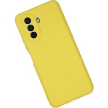 Vera Vtc  Huawei Nova Y70 Kılıf Nano Içi Kadife Silikon - Sarı 965874