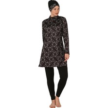 Ang Butik Fantasy 3419 Bayan Desenli Tesettür Mayo