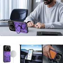 Vera Vtc  Xiaomi Redmi Note 14 Pro Plus Kılıf Joy Lens Standlı Kapak - Koyu Yeşil 965874